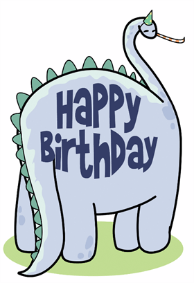 printable birthday cards dinosaur free