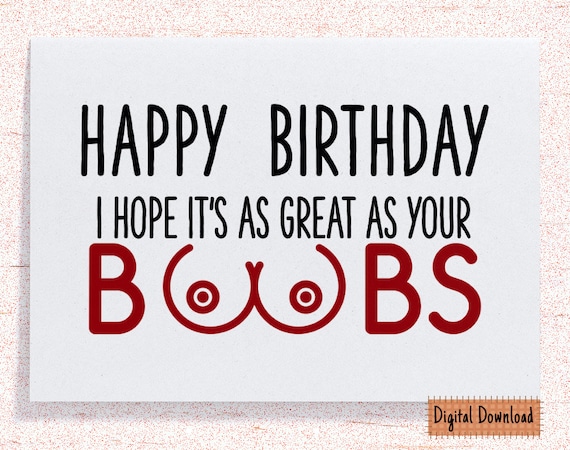 printable birthday cards dirty