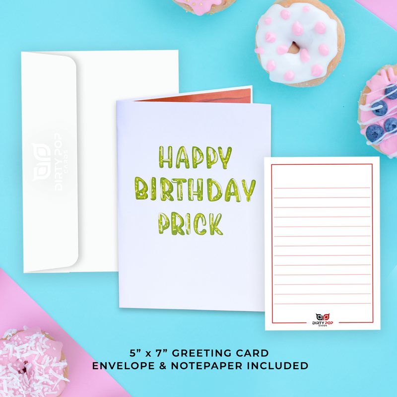 Happy Birthday Prick | Funny Birthday 3D Pop Up Greeting Cards - DPC