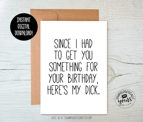printable birthday cards dirty