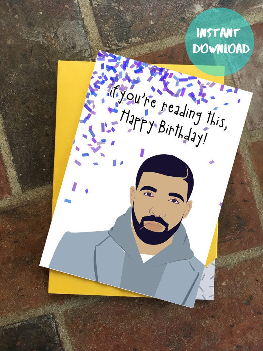 printable birthday cards drake