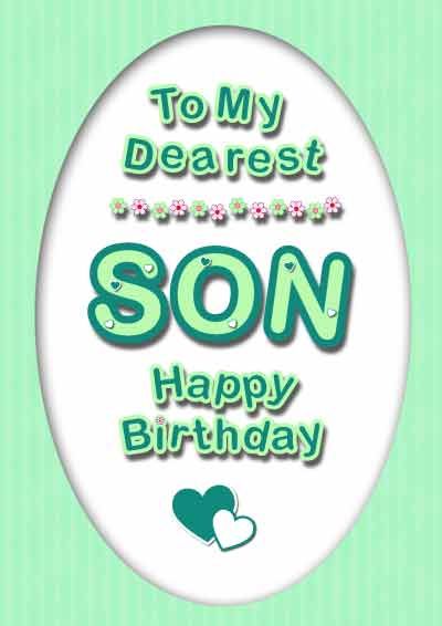 printable birthday cards for a son