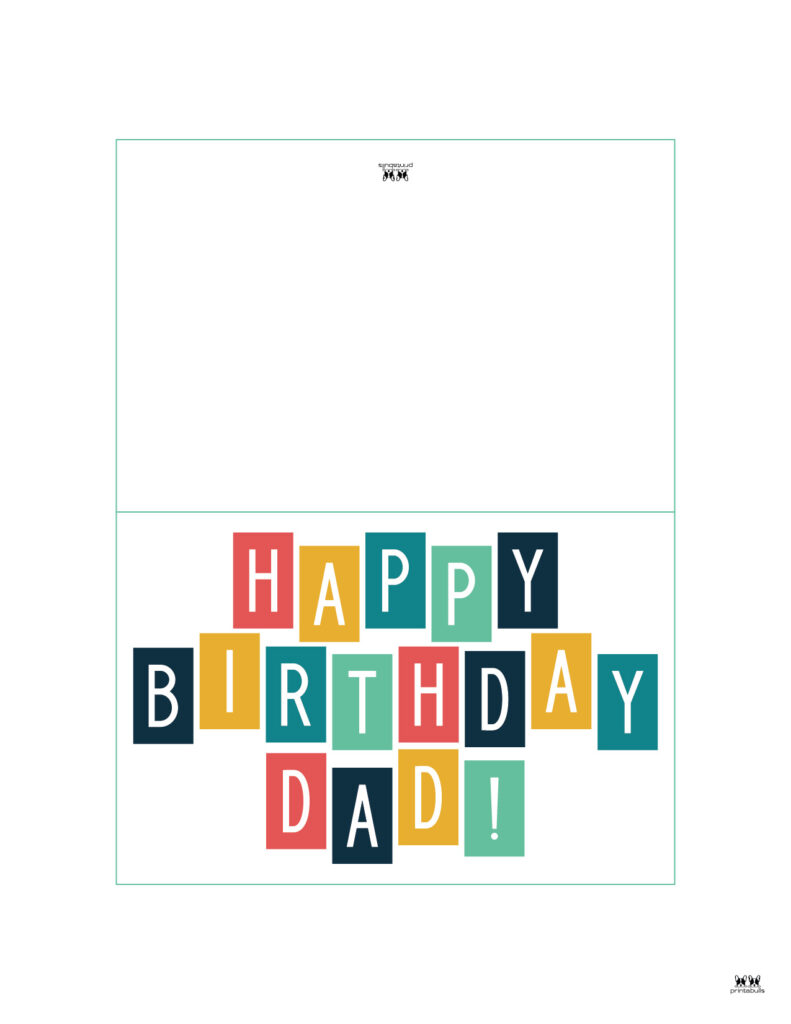 printable birthday cards for dad