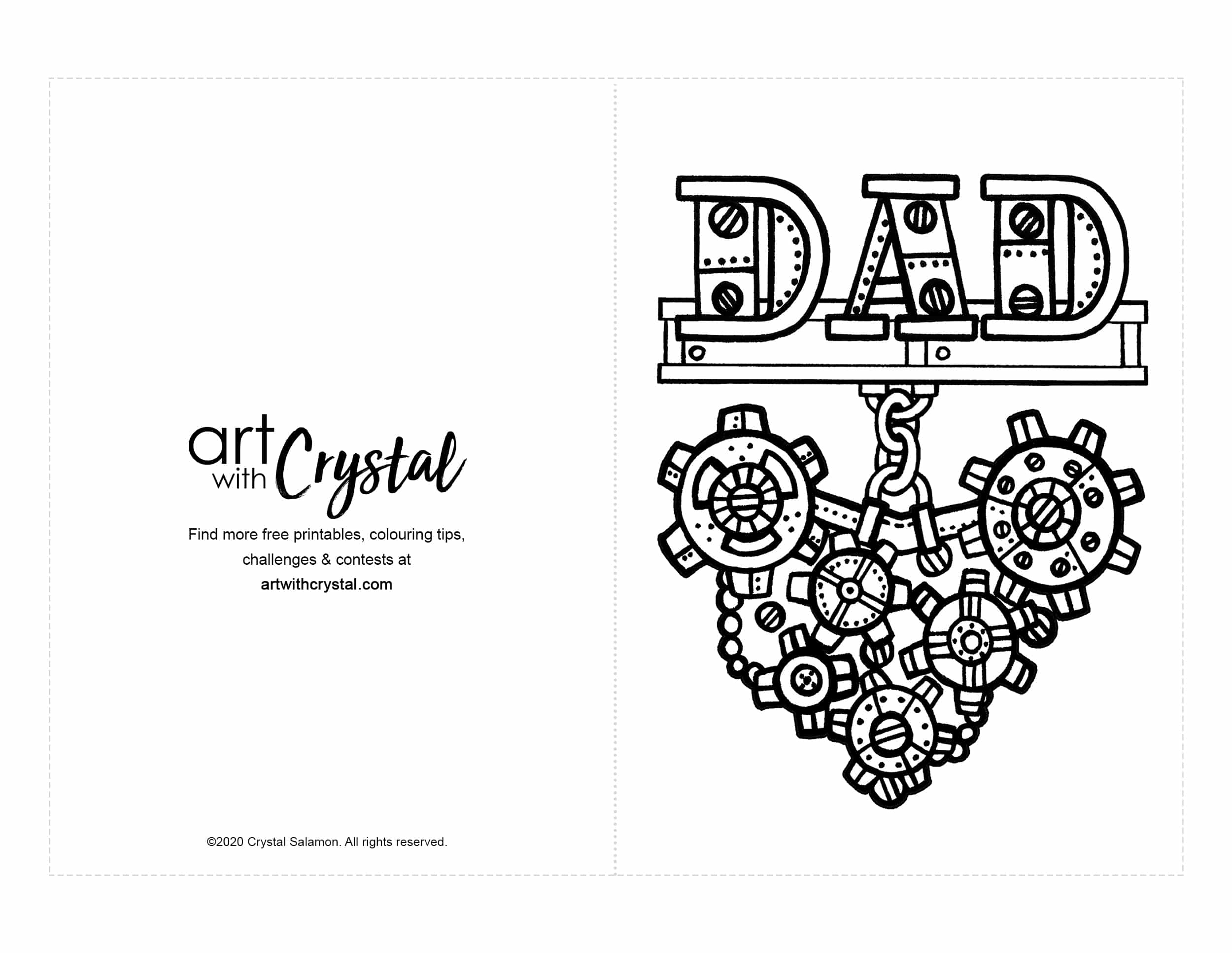 printable birthday cards for dad