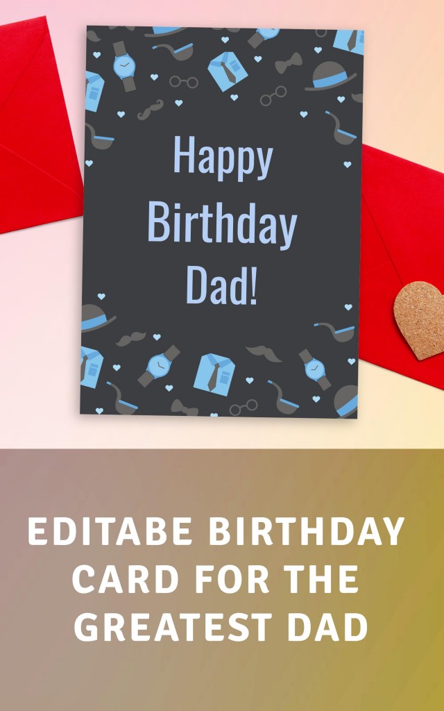 printable birthday cards for dad