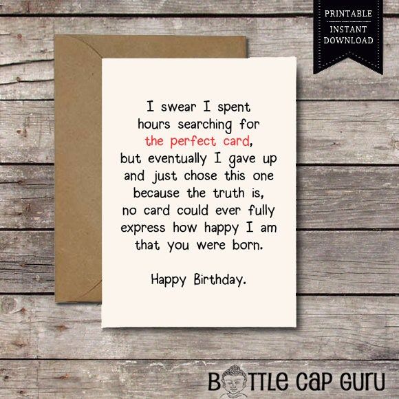 printable birthday cards for him romantic