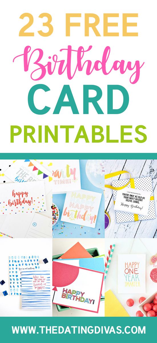 printable birthday cards for one year old