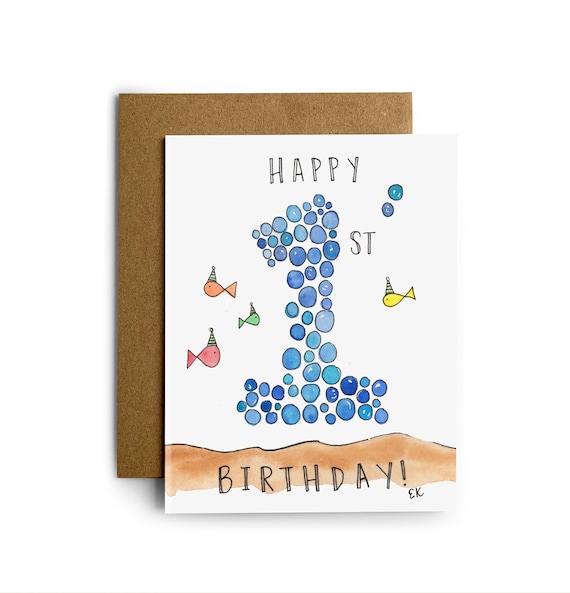 printable birthday cards for one year old