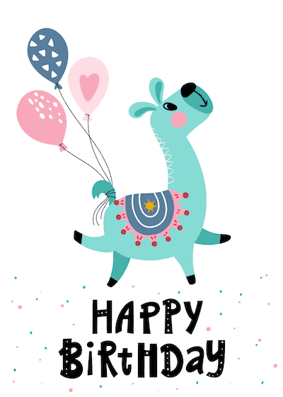 printable birthday cards for one year old