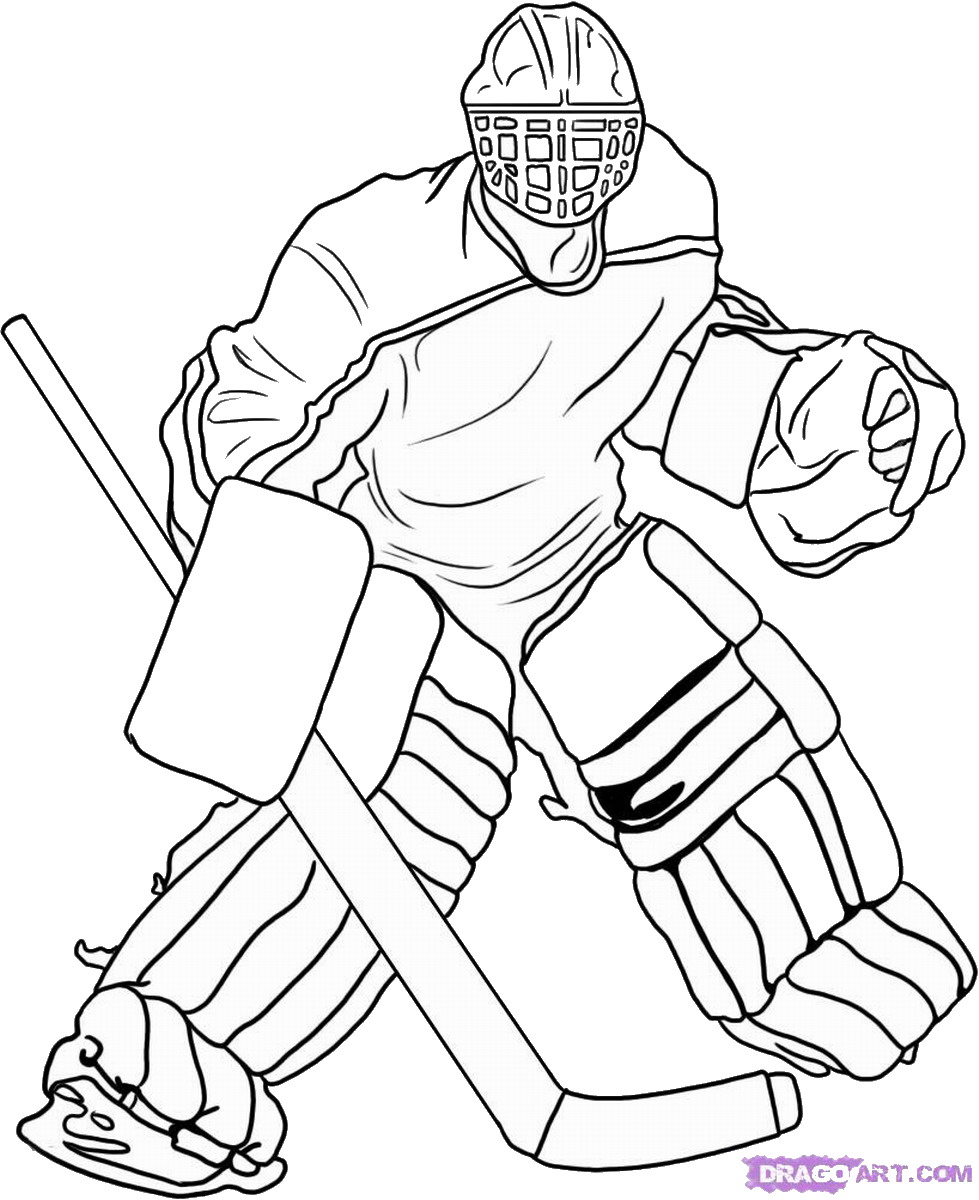 Hockey Coloring Pages - Birthday Printable