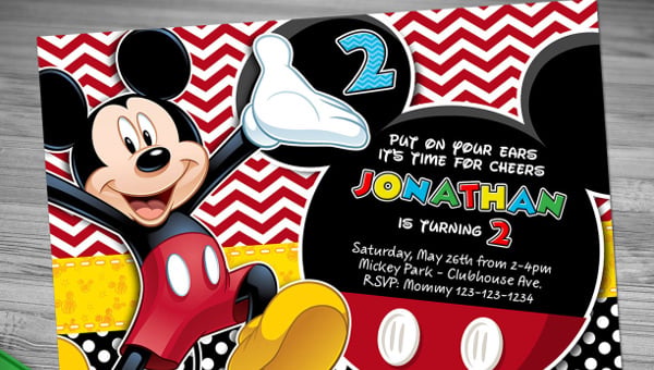 printable birthday cards mickey mouse