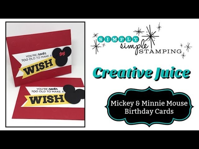 Quick Mickey &  Minnie Mouse Birthday Card