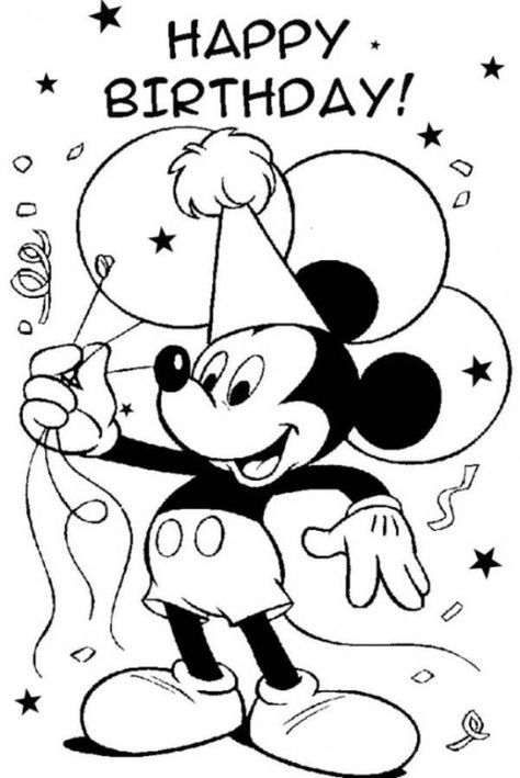 printable birthday cards mickey mouse