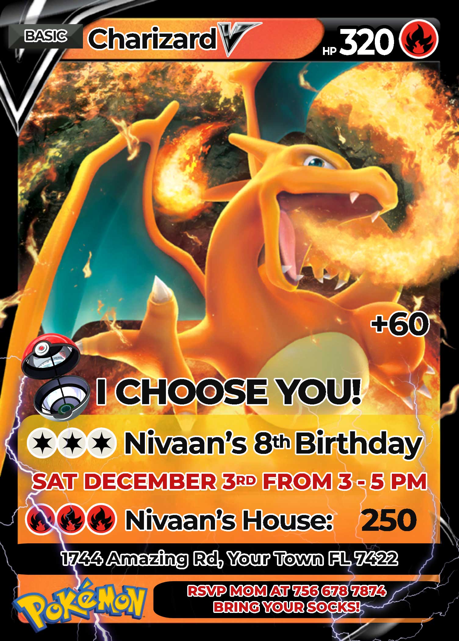 Pokemon Charizard Birthday Card | FREE Backside | 24H Ready - Worksheets Library pokemon-charizard-birthday-card-free-backside-24h-ready-worksheets-library