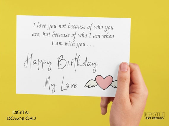 printable birthday cards romantic