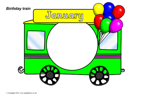 Birthday Train Display Set (SB7299) - SparkleBox