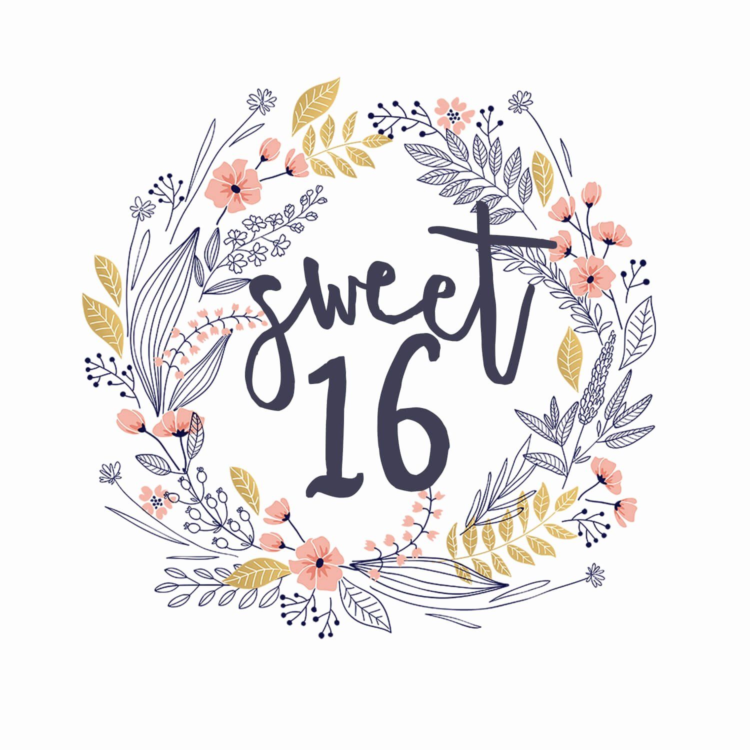 printable birthday cards sweet 16
