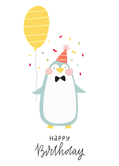 Birthday Card Template - Happy Birthday Cake | Planerium