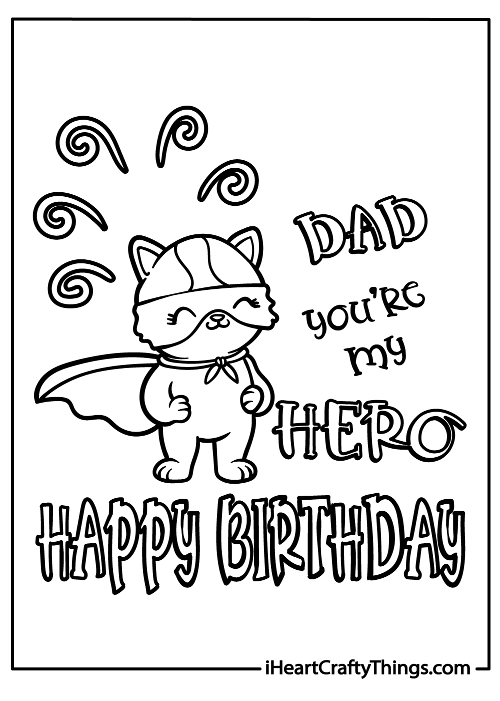 printable birthday cards to dad