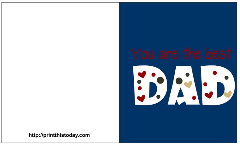 printable birthday cards to dad