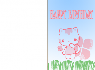 printable birthday cards with cats