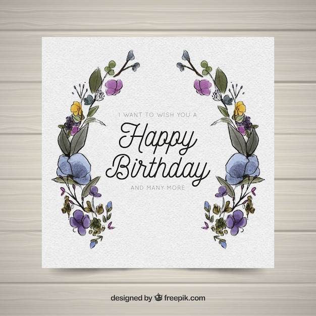 printable birthday cards with flowers