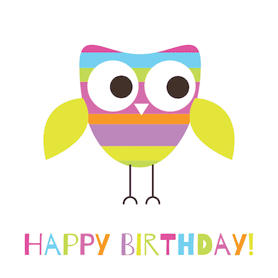 printable birthday cards with owls