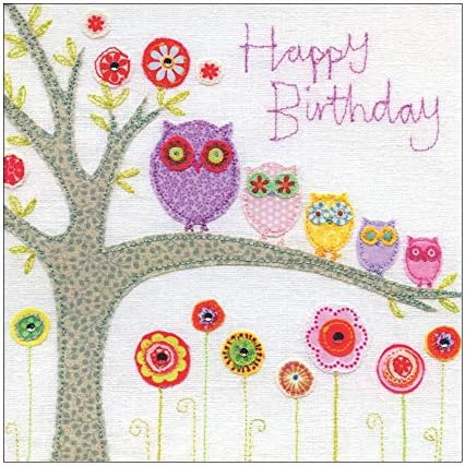 printable birthday cards with owls