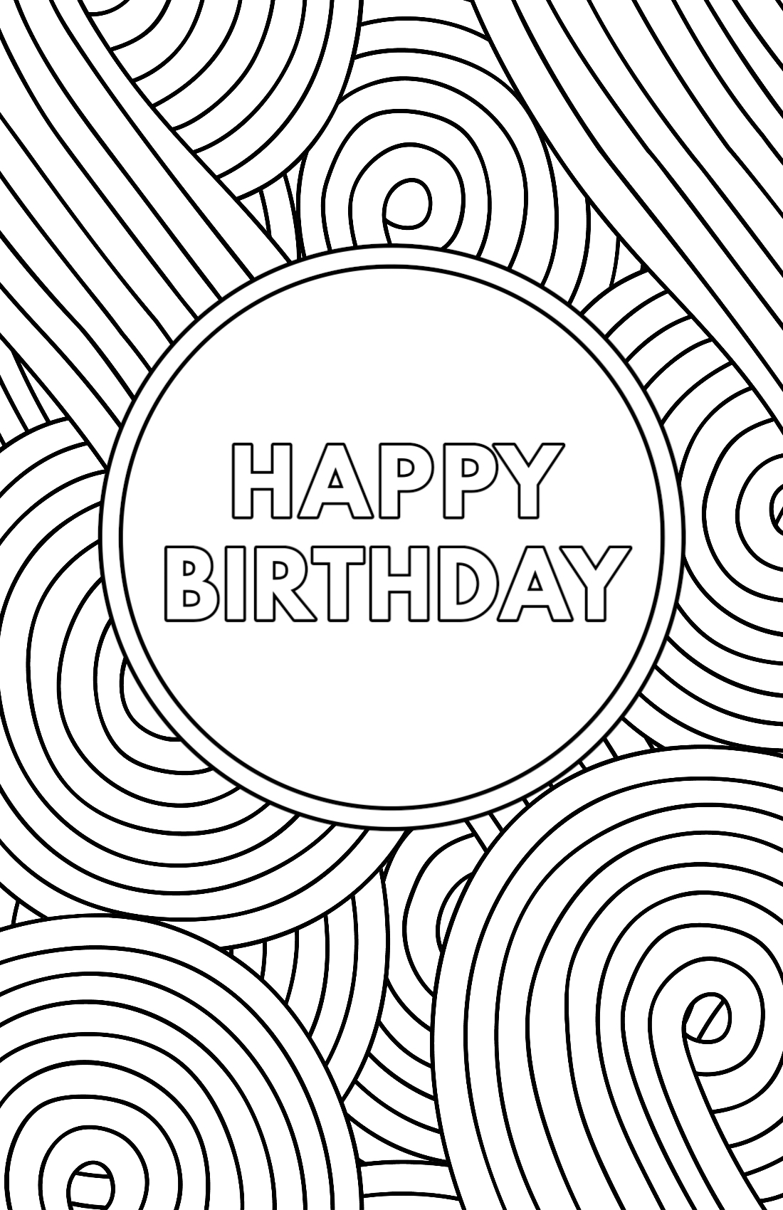 printable birthday cards you can color
