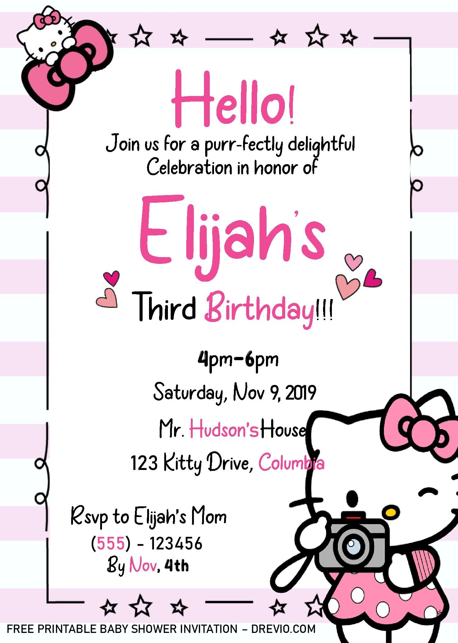 Hello Kitty Invitation Templates – Editable With Ms Word - Worksheets Library hello-kitty-invitation-templates-editable-with-ms-word-worksheets-library