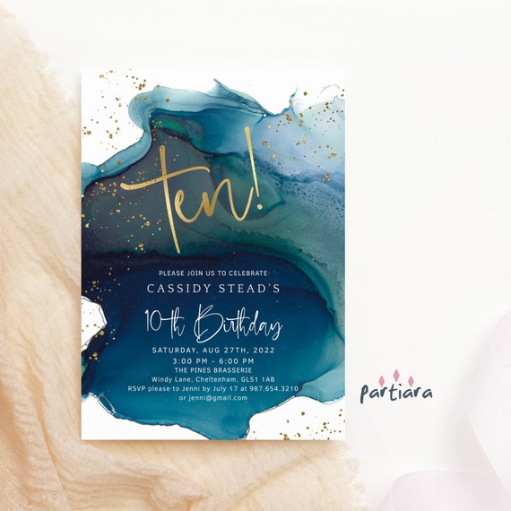 printable birthday invitations for 10 year old boy