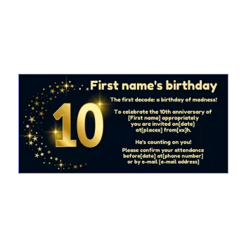 printable birthday invitations for 10 year old boy