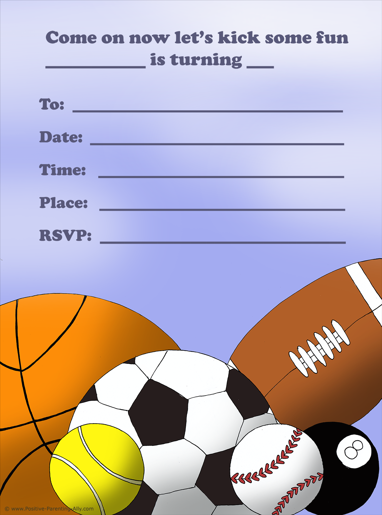 printable birthday invitations for 10 year old boy