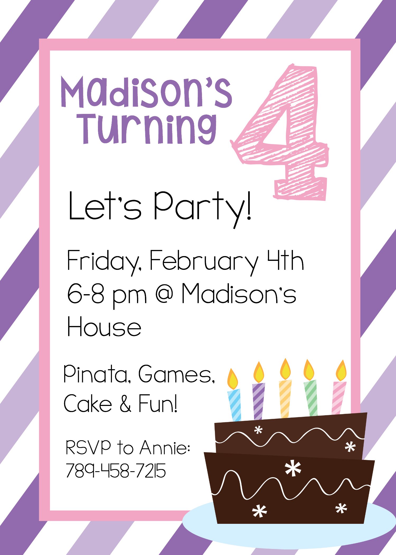 printable birthday invitations for girl