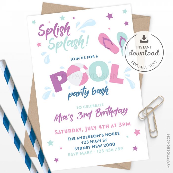 printable birthday invitations for girl