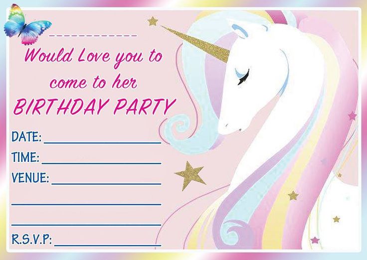 printable birthday invitations for girl