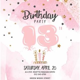 printable birthday invitations for tweens