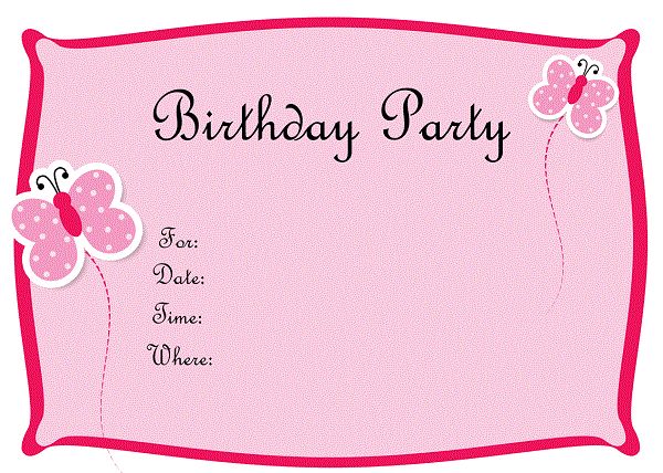 printable birthday invitations for tweens