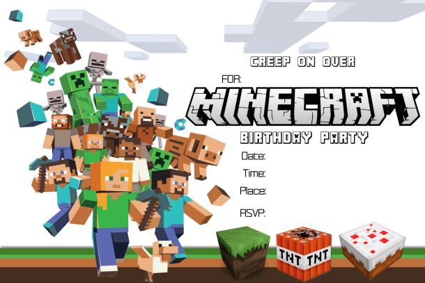 41 Printable Birthday Party Cards &  Invitations for Kids to Make