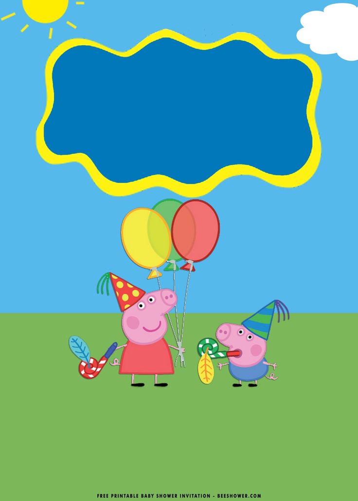 printable birthday invitations peppa pig