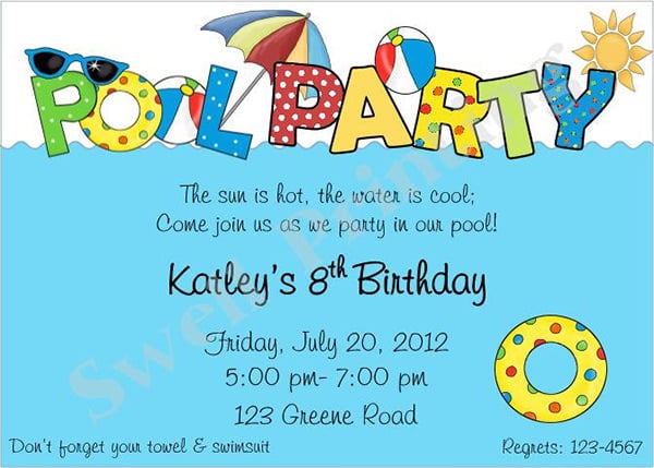 36-pool-party-invitation-templates-psd-ai-word-worksheets-library for Pool Birthday Party Invitations Free Printable 36+ Pool Party Invitation Templates - PSD, AI, Word - Worksheets Library for Pool Birthday Party Invitations Free Printable