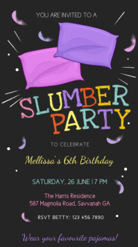 printable birthday invitations sleepover