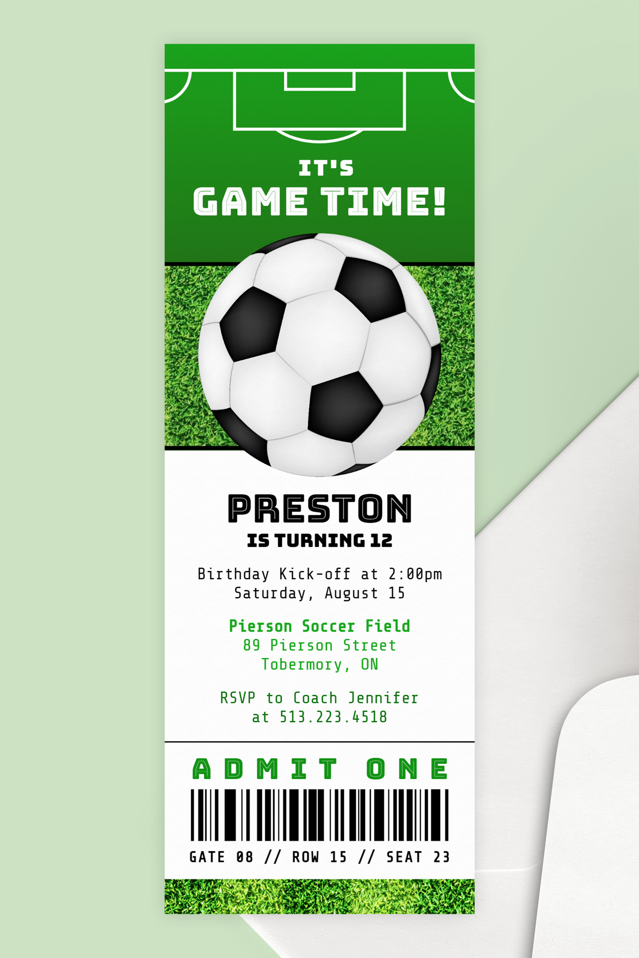 printable birthday invitations soccer theme