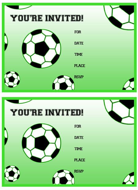 printable birthday invitations soccer themed