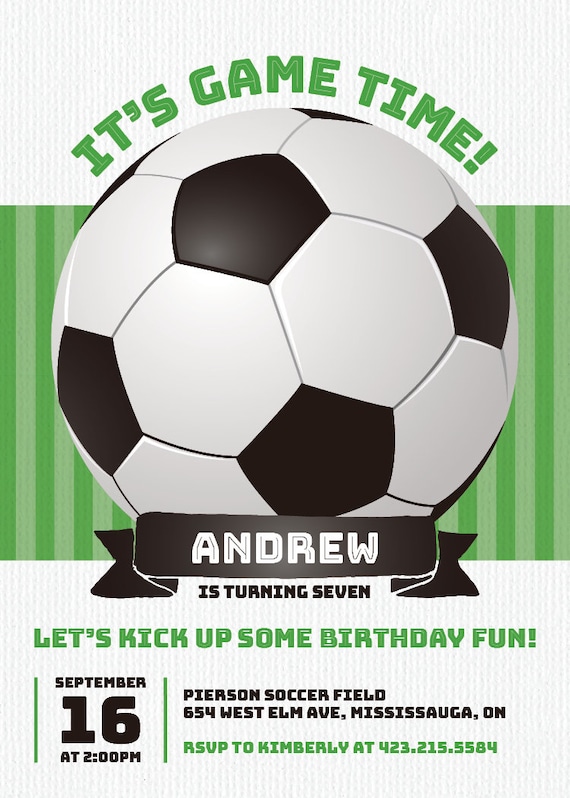 printable birthday invitations soccer themed