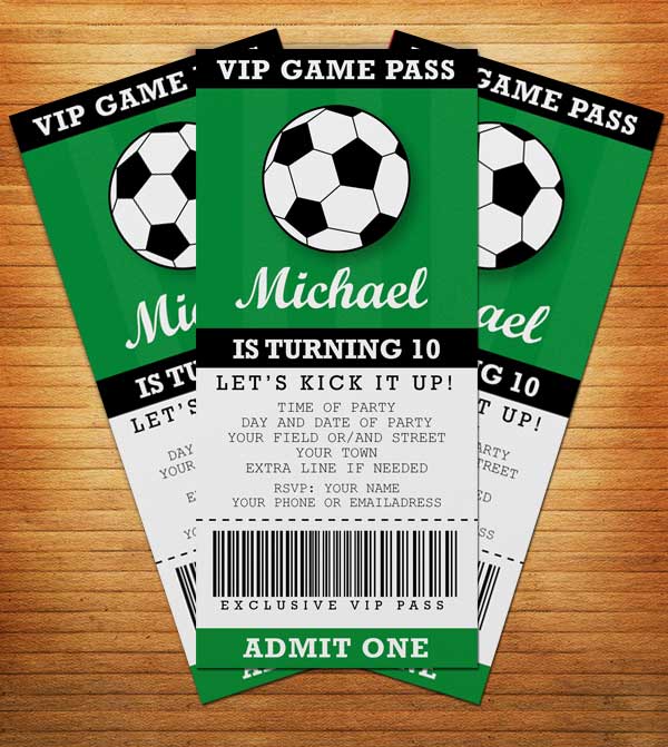 printable birthday invitations soccer themed