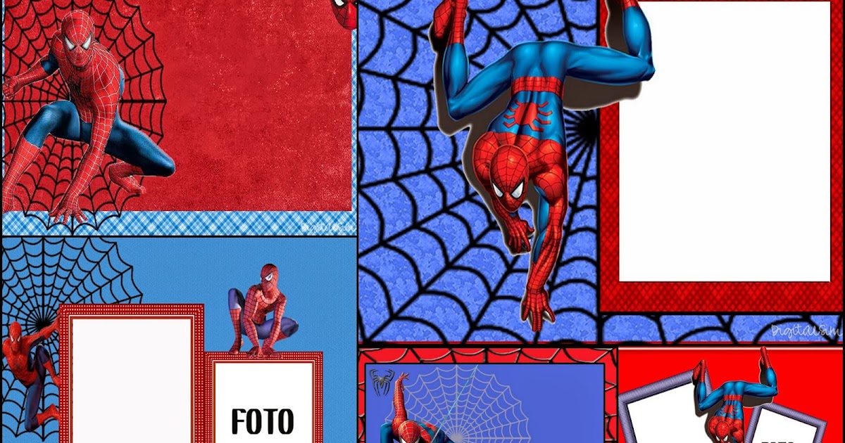 Spiderman: Free Printable Invitations, Cards or Photo Frames. - Oh ...