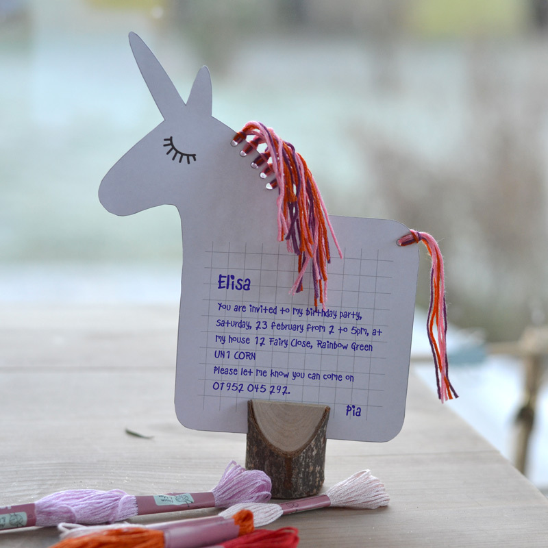 printable birthday invitations unicorn