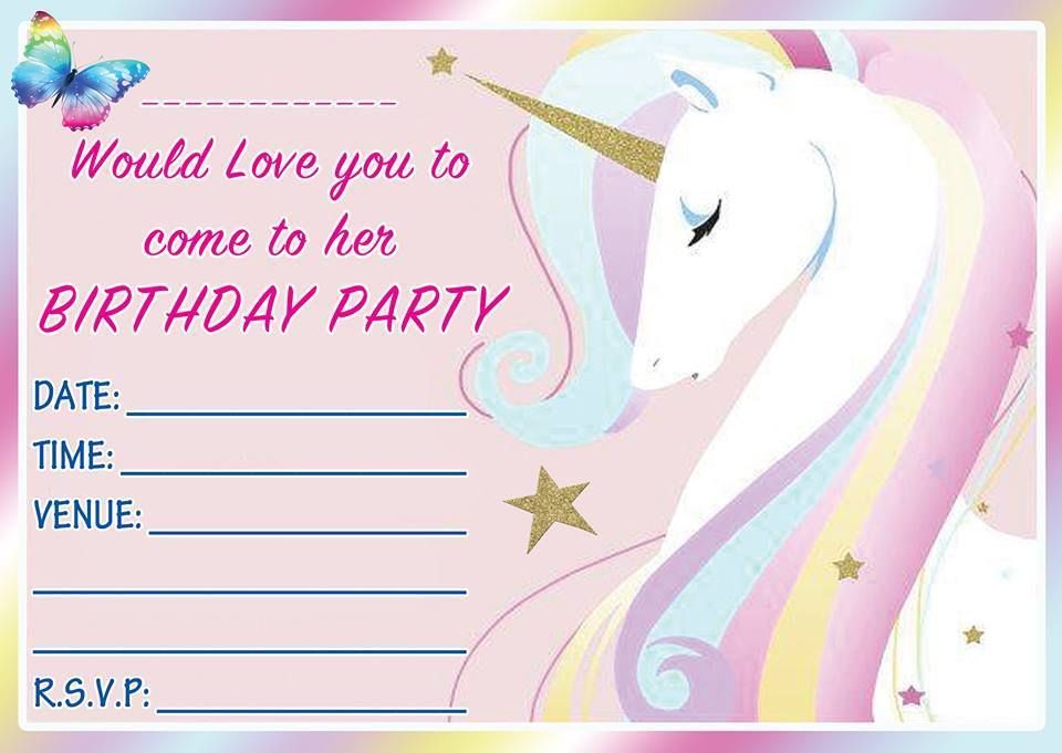 FREE Birthday Party Invites for Kids