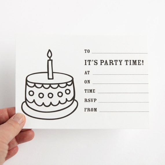 printable birthday party cards